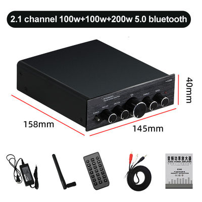 2.1 Saluran 100W Output Power Wireless Bluetooth Digital Audio HIFI Amplifier Daya untuk Audio Rumah
