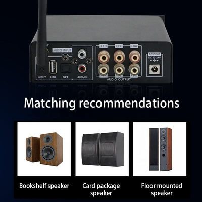 2.1 Saluran 100W Output Power Wireless Bluetooth Digital Audio HIFI Amplifier Daya untuk Audio Rumah