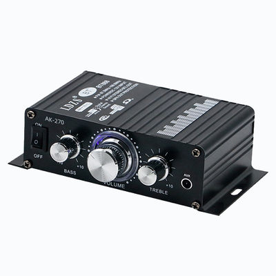 AK-270 12V Small Power Bluetooth Audio Amplifier 2.0 Channel Output HIFI Mini Power Amplifier untuk Home Theater Sound System