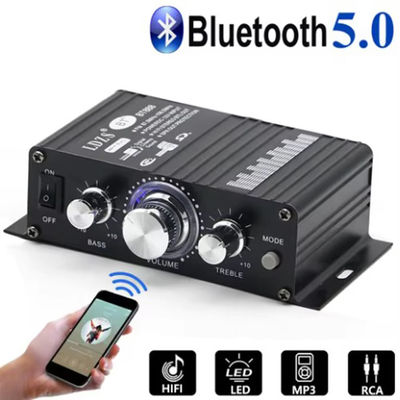 AK-270 12V Small Power Bluetooth Audio Amplifier 2.0 Channel Output HIFI Mini Power Amplifier untuk Home Theater Sound System