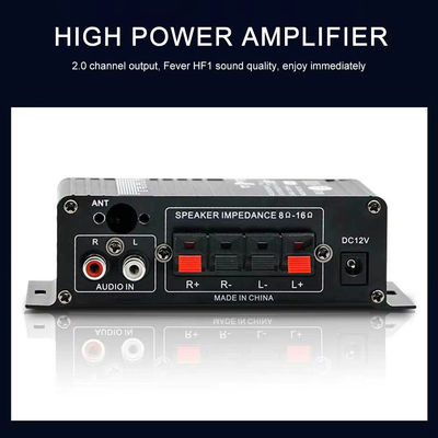 AK-270 12V Small Power Bluetooth Audio Amplifier 2.0 Channel Output HIFI Mini Power Amplifier untuk Home Theater Sound System