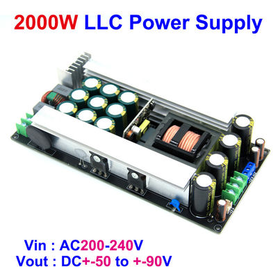 2000W LLC Dual DC 5-Way Power Supply Digital Audio Amplifier Module AC DC Converters untuk Board Mount 50/60/70/80/90V Switching