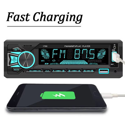 Universal 60Wx4 Car Radio Srereo MP3 Player FM Receiver Radio Stereo Audio Music USB/SD dengan Dash AUX Input