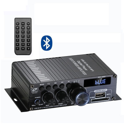 AK-380 5.0 Amplifier 2.0 Channel Mobil Home Theater Amplifier Mini HIFI Digital Audio Amplifiers Stereo USB OTG Input