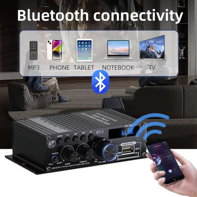 AK-380 5.0 Amplifier 2.0 Channel Mobil Home Theater Amplifier Mini HIFI Digital Audio Amplifiers Stereo USB OTG Input