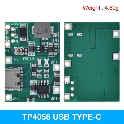 Type-C USB 3.7V 9V 5V 2A DC-DC Converters Board Mount Lithium Li-ion 18650 Baterai pengisi daya 18650 Pengisi daya Langkah Boost Power Supply Module