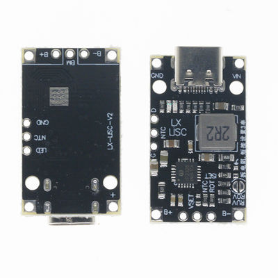 Tipe-C USB 2/3S BMS 15W 8.4V 12.6V 1.5A Lithium Battery Charging Boost Module Dengan Dukungan Seimbang Pengisian Cepat Dengan Indikator