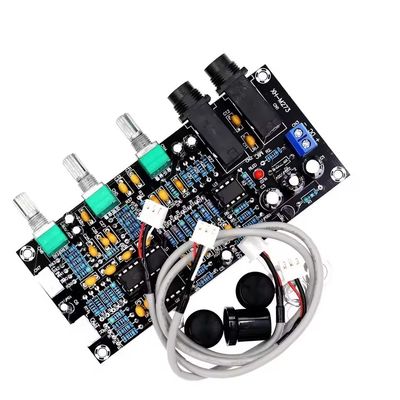 XH-M273 PT2399 Digital Preamplifier Board 12-24V DC dengan Frekuensi Stereo untuk Kontrol Mikrofon Karaoke