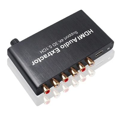 HDMI ke 3.5mm RCA Analog Audio Converter Extractor Decoder Amplifier untuk PS4 DVD 5.1 Channel Sound Splitter Private Mold