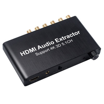 HDMI ke 3.5mm RCA Analog Audio Converter Extractor Decoder Amplifier untuk PS4 DVD 5.1 Channel Sound Splitter Private Mold