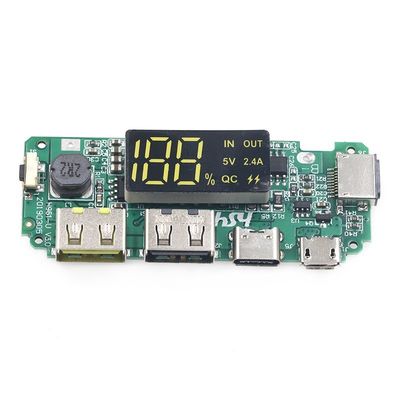 Dual USB 5V 2.4A Micro/Type-C LED USB Mobile Power Bank 18650 Charging Module Lithium Battery Charger Board Perlindungan Sirkuit