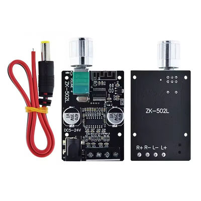 ZK-502L Mini untuk Bluetooth 5.0 DC 5-24V 50Wx2 Stereo Power Amplifier Wireless Audio Digital Board untuk Bluetooth Amplifier Spe