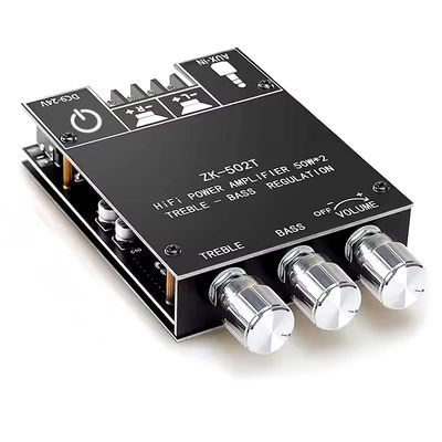 TPA3116D2 Subwoofer Audio Amplifier Module ZK-502T 2-Channel Audio Stereo Board dengan 2*50W Bass AMP dan AUX Communication