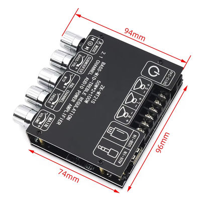2.1 Channel Subwoofer AUX 12V 24V Audio Stereo 5.1 Bass Digital Power Amplifier Board ZK-MT21S 2x50W 100W untuk DC Adapter