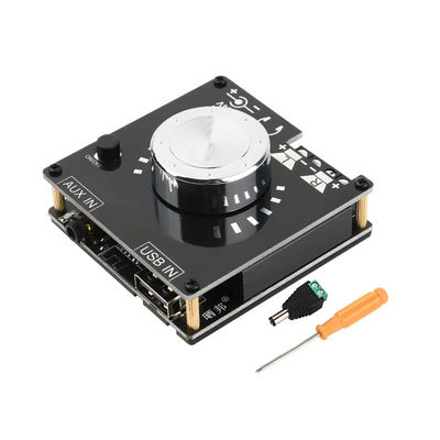 BT 5.0 Digital Power Amplifier Board 100W*2 Stereo Mini DIY Audio Module dengan U Disk &amp; AUX Input Support