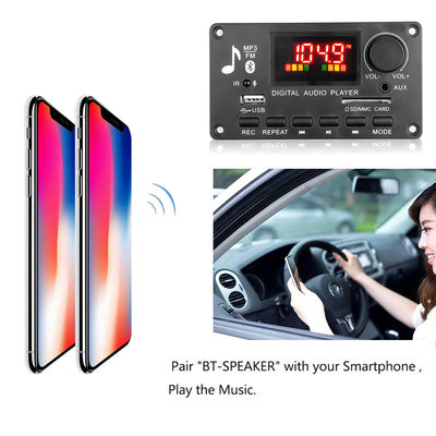 80W Amplifier Board Bluetooth 5.0 MP3 Decoder Board dengan DC 5V-26V Power Range untuk Audio Mobil