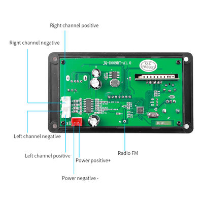 80W Amplifier Board Bluetooth 5.0 MP3 Decoder Board dengan DC 5V-26V Power Range untuk Audio Mobil