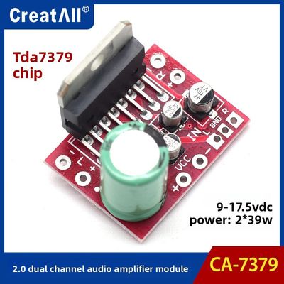 2.0 Dua Saluran 39W Power Amplifier Board 12V DC Audio Module