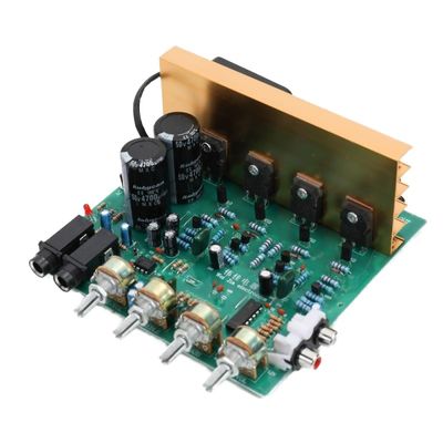 Modul PCB Papan Penguat Audio 2.0 Saluran 100W 16x14x6cm