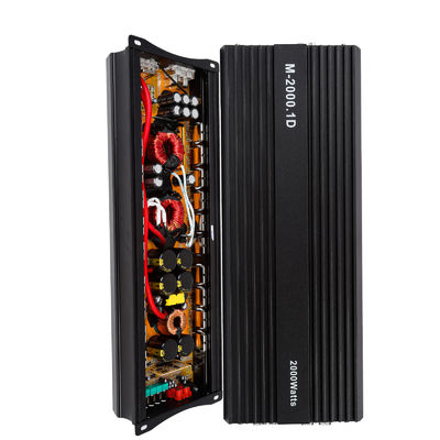 Penguat Daya Audio Mobil 12V 2000W Daya Tinggi 2000 Watt Mono Kelas D Subwoofer dengan Crossover