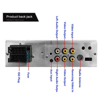 Stereo Mobil Portabel 4.1 inci Layar Sentuh HD USB Ganda untuk Pemutar MP5 Bluetooth Lampu Berwarna-warni Autoradio Radio Mobil CD untuk DVD VCD