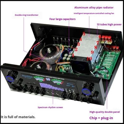 Suit:Home Theater Set 7.1 Channel AV-888BT Amplifier dengan Cyclone No.9 Speaker dengan Subwoofer 10 inci