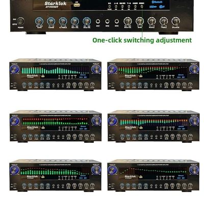 AV-9388BT/AV-999BT 2200W/1200W Professional 7-Channel BT Wireless Amplifier High-Fidelity Home Theater 7.1 Speaker System Metal