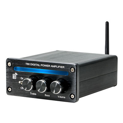 Saluran 2.0 2*100W BT 5.0 RGB Light Treble Bass yang Dapat Disesuaikan Amplifier Linear Daya Tinggi Stereo Digital Mini Rumah Hifi Baru