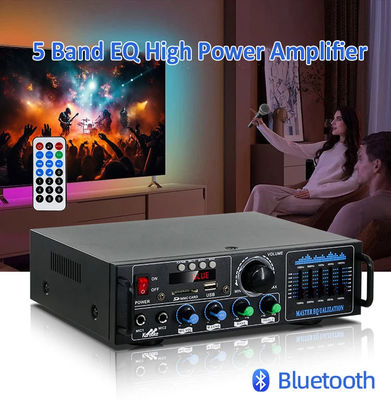 160W Dual Channel HiFi Stereo Audio Rumah Digital Amplifier Profesional Tabung Amplifier Modul Mikrofon Input Remote Amplifier
