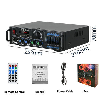 160W Dual Channel HiFi Stereo Audio Rumah Digital Amplifier Profesional Tabung Amplifier Modul Mikrofon Input Remote Amplifier