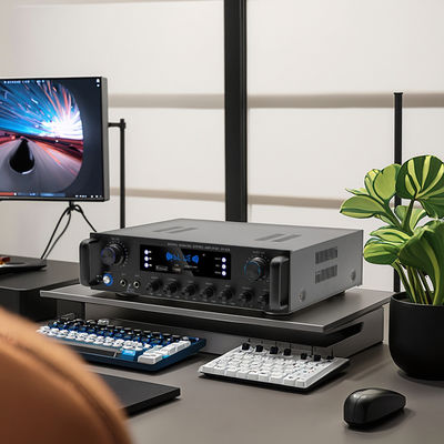 AV-628 Profesional 2.1 Saluran 600W Rumah Koaksial Subwoofer Amplifier Model Daya Tinggi BT Fiber Optic Receiver Cross-Border