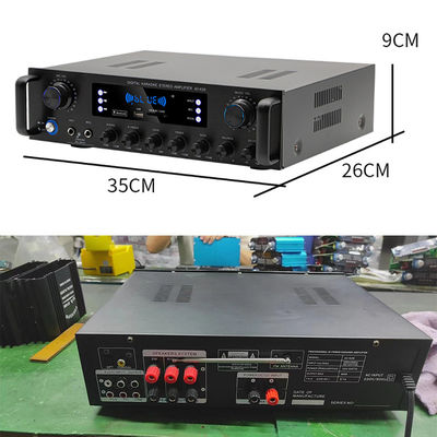 AV-628 Profesional 2.1 Saluran 600W Rumah Koaksial Subwoofer Amplifier Model Daya Tinggi BT Fiber Optic Receiver Cross-Border