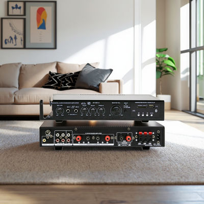 5.1CH 120W*2+25W*3 HIFI Power Amplifier dengan Optical Coaxial Input, BT 5.0, Super Bass, untuk Home Theater Karaoke Party