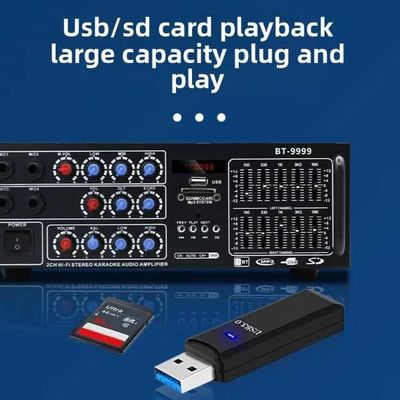 300W 2.0 Channel Mini Audio Car Amplifier Home Theatre System HiFi Stereo Subwoofer Control Independent Receiver Amplifier