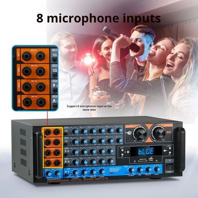 ZX-12B 4.0 Channel 800W HiFi Audio Amplifier Hot-Selling High-Power BT Wireless Home Audio Besar Digital Receiver Amplifier