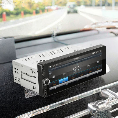 Single Din 6.86 Inch CarPlay/Android Auto Car Radio dengan Touch Screen LCD USB Connection Penempatan Dashboard