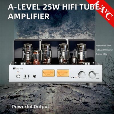A-Level 25W+25W Home HIFI Tube Audio Amplifier Output Daya Tinggi Integrated Headphone Receivers Speaker Kelas Amplifier