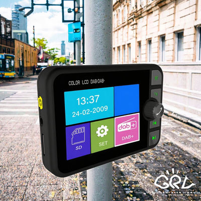 Penerima Radio DAB/DAB+ LCD Warna 2,4 Inci Kompatibel Nirkabel BT Pemutar MP3 Siaran Sinyal Digital FM Mobil untuk 1 Tahun