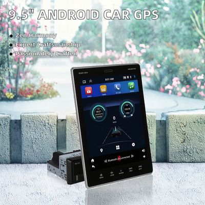 Universal 9.5\" 2 Din Android Navigasi GPS Pemutar Multimedia Mobil Dasbor Radio Mobil Layar Sentuh USB Carplay FM WIFI