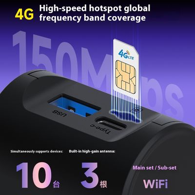 Pengisi Daya Mobil 65W Kecepatan Tinggi 4G WiFi6 Pengisian Cepat Tipe-C + USB Kompatibel Multi-Perangkat Garansi 1 Tahun Elektronik Otomotif