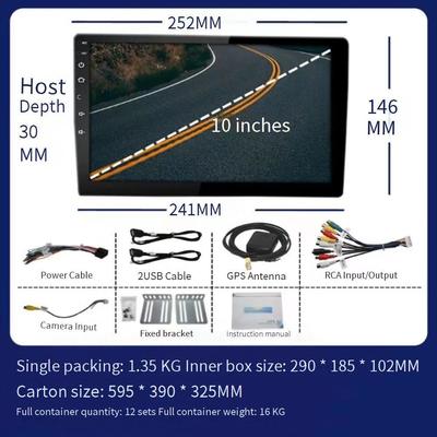 Monitor Kursi Mobil Android Universal 10.1 Inci Layar Sentuh Sandaran Kepala Kursi Belakang Cermin USB IPS 2GB 32GB TV Bantuan Mundur