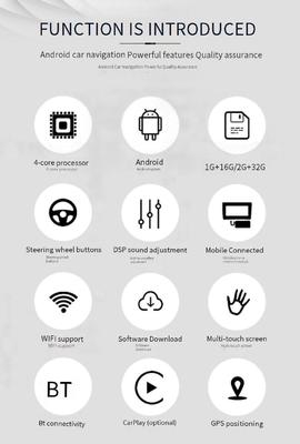 Monitor Kursi Mobil Android Universal 10.1 Inci Layar Sentuh Sandaran Kepala Kursi Belakang Cermin USB IPS 2GB 32GB TV Bantuan Mundur