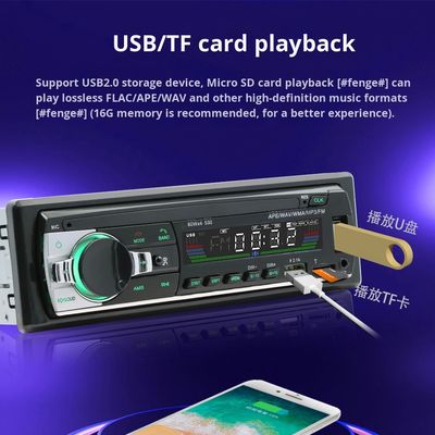 Pemutar MP3 Mobil Universal Single-Disc Creatall USB Flash Drive BT Amplifier Nirkabel Hands-Free Audio Head Unit Kontrol Pusat