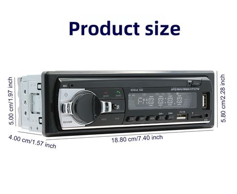 Pemutar MP3 Mobil Universal Single-Disc Creatall USB Flash Drive BT Amplifier Nirkabel Hands-Free Audio Head Unit Kontrol Pusat