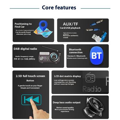 Creatall Special Clearance 2.5D Touch Screen Mobil MP3 Player dengan untuk BT Wireless USB Interface DAB Digital Radio Charger