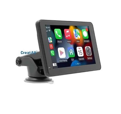 Creatall 7 Inch Portable Car MP5 Player untuk Bluetooth Hands-Free Wired/Wireless CarPlay & Android Auto Stereo Audio WAV MP3