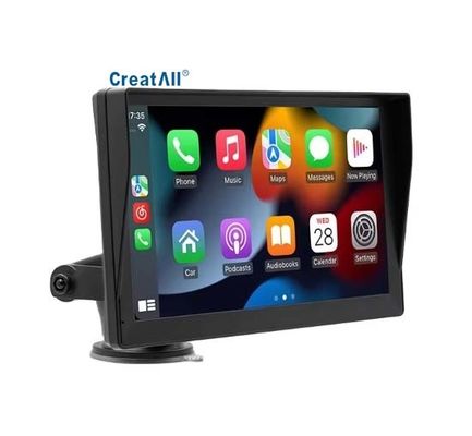 Pemain MP5 Mobil Portabel 9 Inci Creatall HD Reversing Image untuk Penempatan Dasbor Carplay Nirkabel Bluetooth Koneksi USB