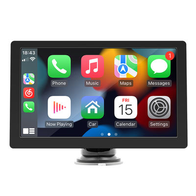 Creatall 9-Inch Portable High-Definition MP5 Player Layar Besar Wired/Wireless Carplay untuk Bluetooth Dashboard 1 Tahun