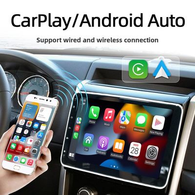 Creatall 10.1 Inch Central Control Car Android GPS Navigation Unit CarPlay untuk BT USB 360 derajat Rotating Screen Single Head