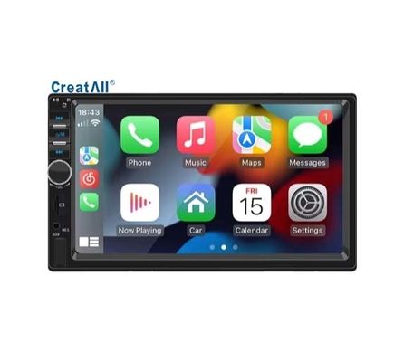 Creatall 7-Inch HD Layar Besar Mobil Radio Pusat Kontrol MP5 BT Player dengan CarPlay USB Dukungan WAV MP3 APE AAC FLAC Portable